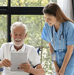 Support for caregivers through training and resources.