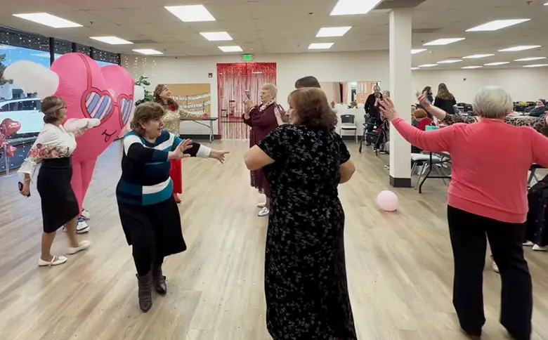 Physical therapy services for seniors at day care center